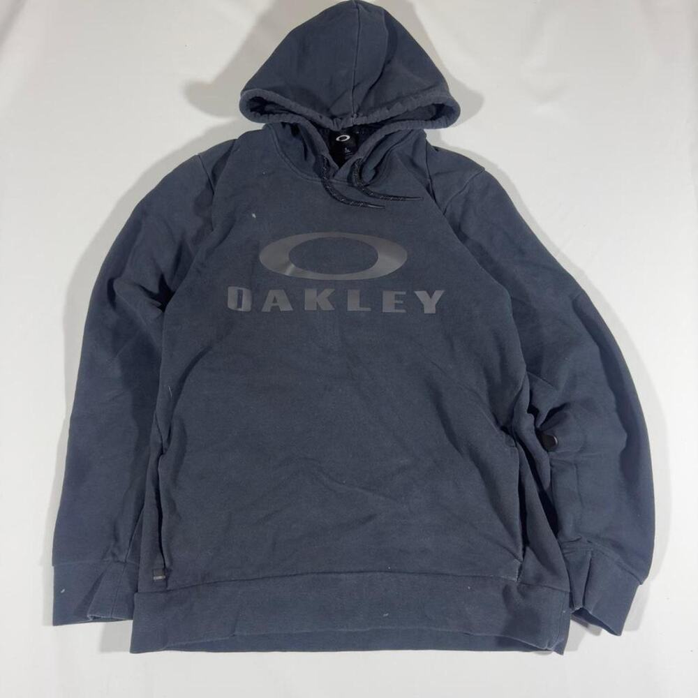 Oakley Big Logo Spellout Black Hoodie Gorpcore Sweatshirt